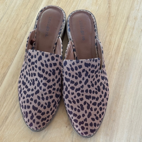 Indigo Shoes - Indigo Animal Print Women's Mules